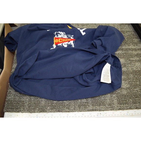 Polo Ralph Lauren UNIVERSITY BULL DOG 3D Graphic T Shirt BOYS L 14 16 Blue - Picture 8 of 14